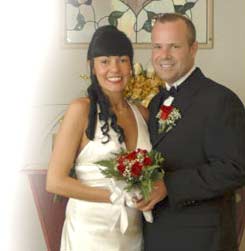 Real Christian singles couple married on Fusion101.com!